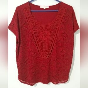 Cleo red blouse